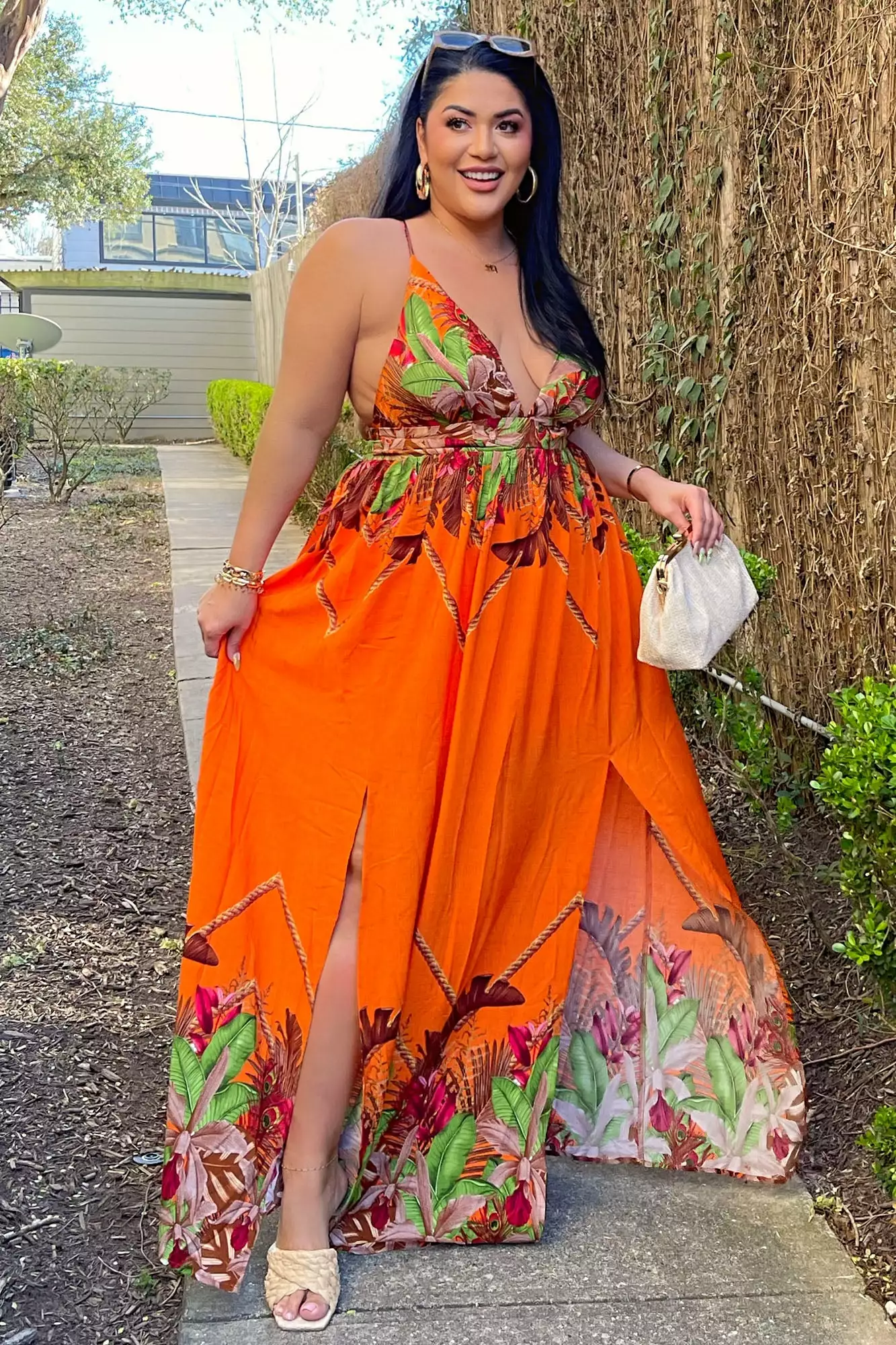 Fashion Nova Lanai Sleeveless Maxi Dress - Orange/combo 10 Fashion Nova Lanai Sleeveless Maxi Dress - Orange/combo - Image 8