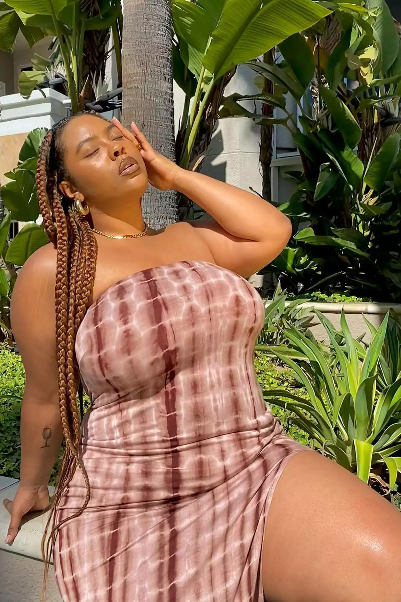 Fashion Nova Let Me Be Tie Dye Maxi Dress - Brown 7 Fashion Nova Let Me Be Tie Dye Maxi Dress - Brown - Image 5