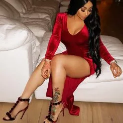 Fashion Nova Love Sex Magic Velvet Dress - Wine -Fashion Nova Dresses Shop Love Sex Magic Velvet Dress Wine blackchyna scaled