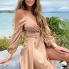 Fashion Nova Mansion Dinner Party Satin Gown - Gold/Brown 1 Fashion Nova Mansion Dinner Party Satin Gown - Gold/Brown -Fashion Nova Dresses Shop MansionDinnerPartySatinGown Gold MER