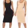 Fashion Nova Maya 2 Pack Midi Dress - Taupe/combo 2 Fashion Nova Maya 2 Pack Midi Dress - Taupe/combo -Fashion Nova Dresses Shop Maya 2Pack MidiDress Taupecombo 4400 WG WG