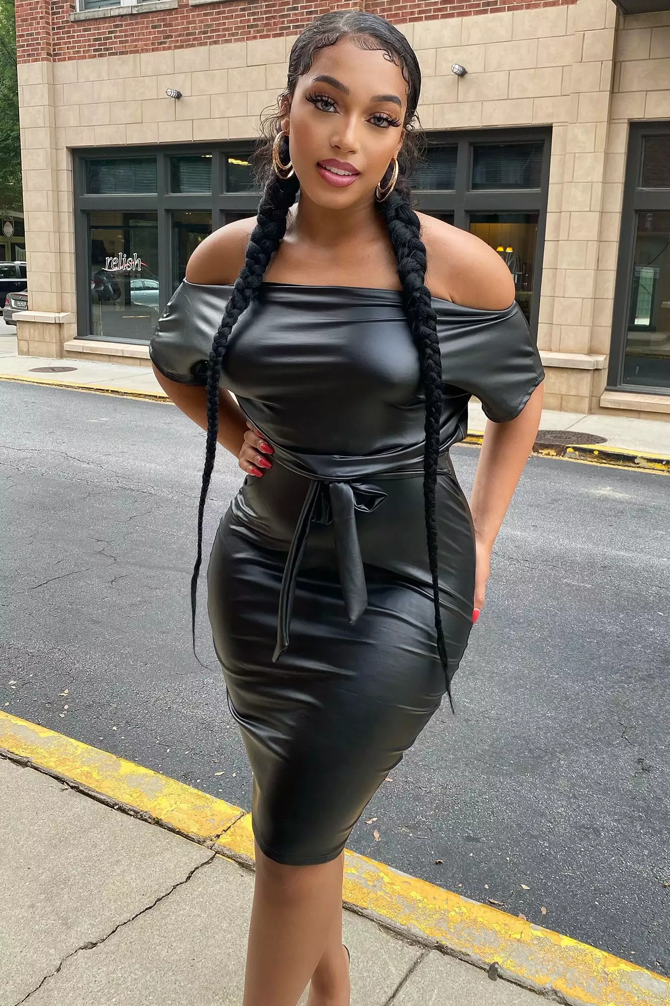 Fashion Nova More To The Story Midi Dress - Black 4 Fashion Nova More To The Story Midi Dress - Black - Image 2