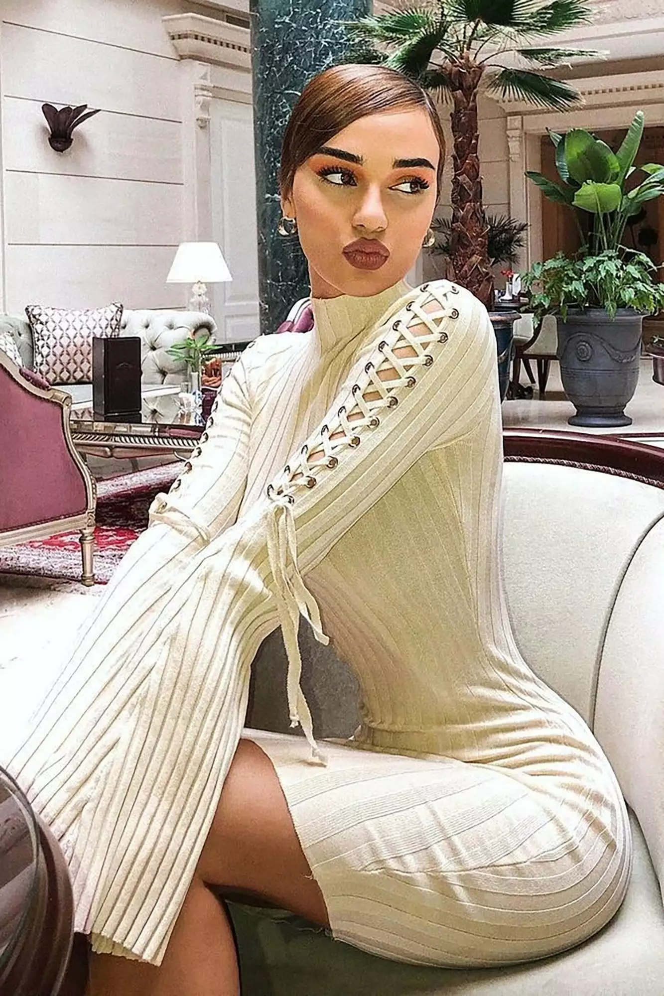 Fashion Nova Next To Me Knit Dress - Ivory 4 Fashion Nova Next To Me Knit Dress - Ivory - Image 2