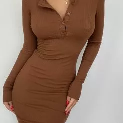 Fashion Nova Only Me Ribbed Mini Dress - Chocolate 9 Fashion Nova Only Me Ribbed Mini Dress - Chocolate -Fashion Nova Dresses Shop OnlyMeRibbedMiniDress Chocolate MER