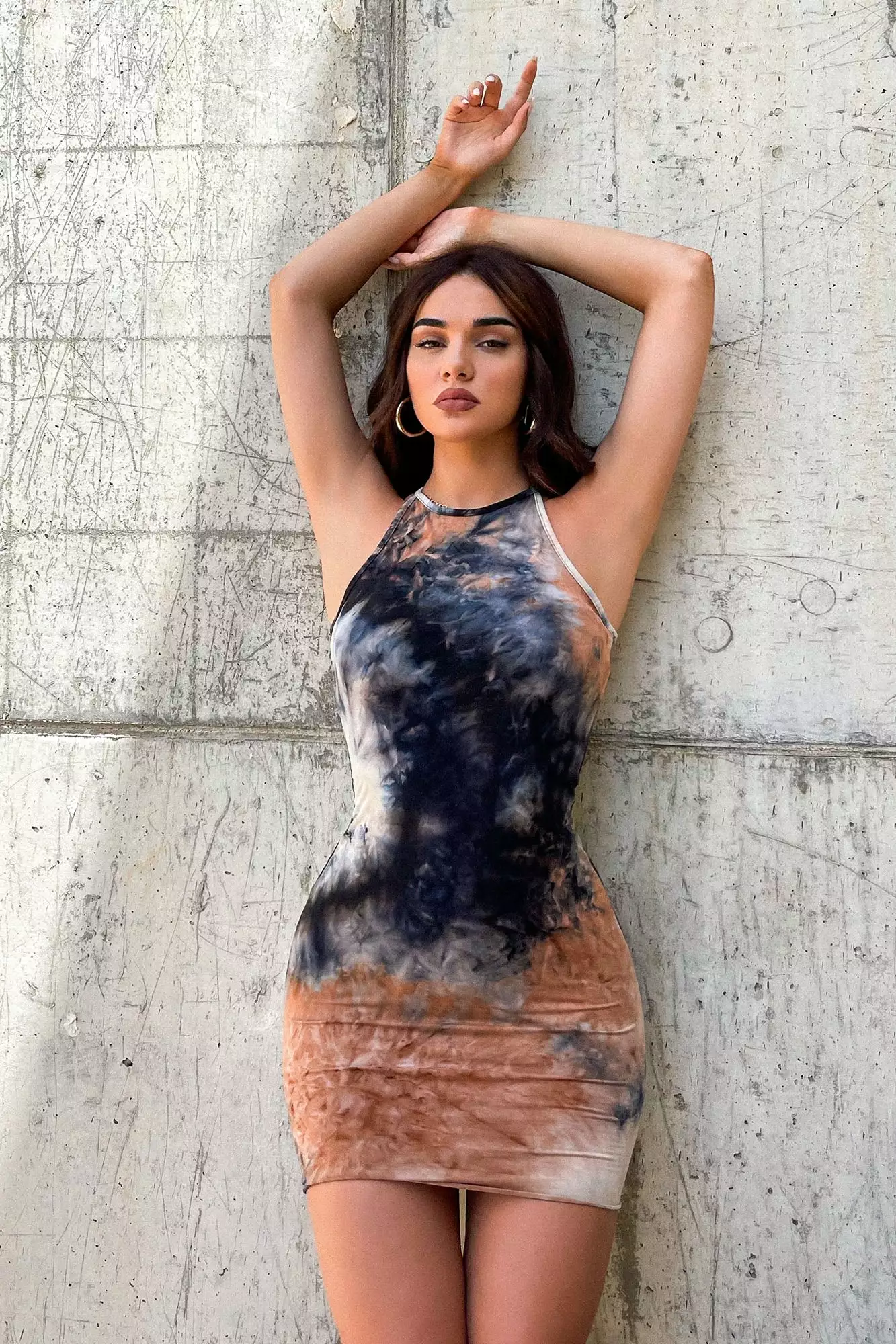 Fashion Nova Over You Tie Dye Mini Dress - Black/combo 4 Fashion Nova Over You Tie Dye Mini Dress - Black/combo - Image 2
