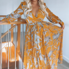 Fashion Nova Park Avenue Deluxe Maxi Dress - Mustard/combo -Fashion Nova Dresses Shop ParkAvenueDeluxeMaxiDress Mustard combo