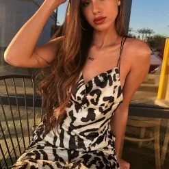 Fashion Nova Paw At My Strings Leopard Slip Dress - Brown/combo -Fashion Nova Dresses Shop PawAtMyStringsLeopardSlipDress Browncombo MER