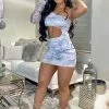 Fashion Nova Rare Marble Mesh Mini Dress - White/Black -Fashion Nova Dresses Shop RareMarbleMeshMiniDress WhiteBlack MER