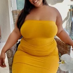 Fashion Nova Rhianna Tube Dress - Mustard 16 Fashion Nova Rhianna Tube Dress - Mustard -Fashion Nova Dresses Shop RhiannaTubeDress Mustard MER