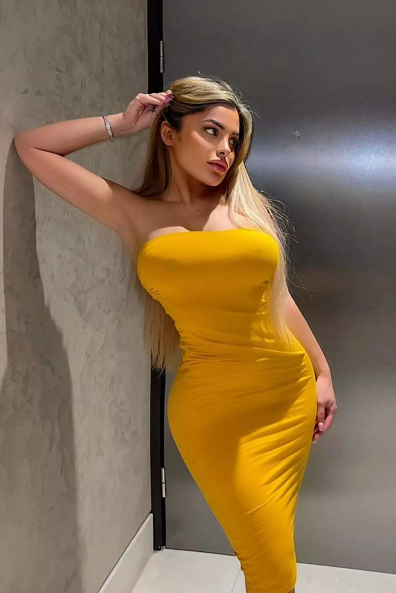 Fashion Nova Rhianna Tube Dress - Mustard 4 Fashion Nova Rhianna Tube Dress - Mustard - Image 2