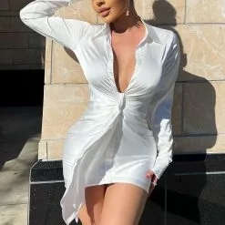 Fashion Nova Scandalous Babe Mini Dress - White