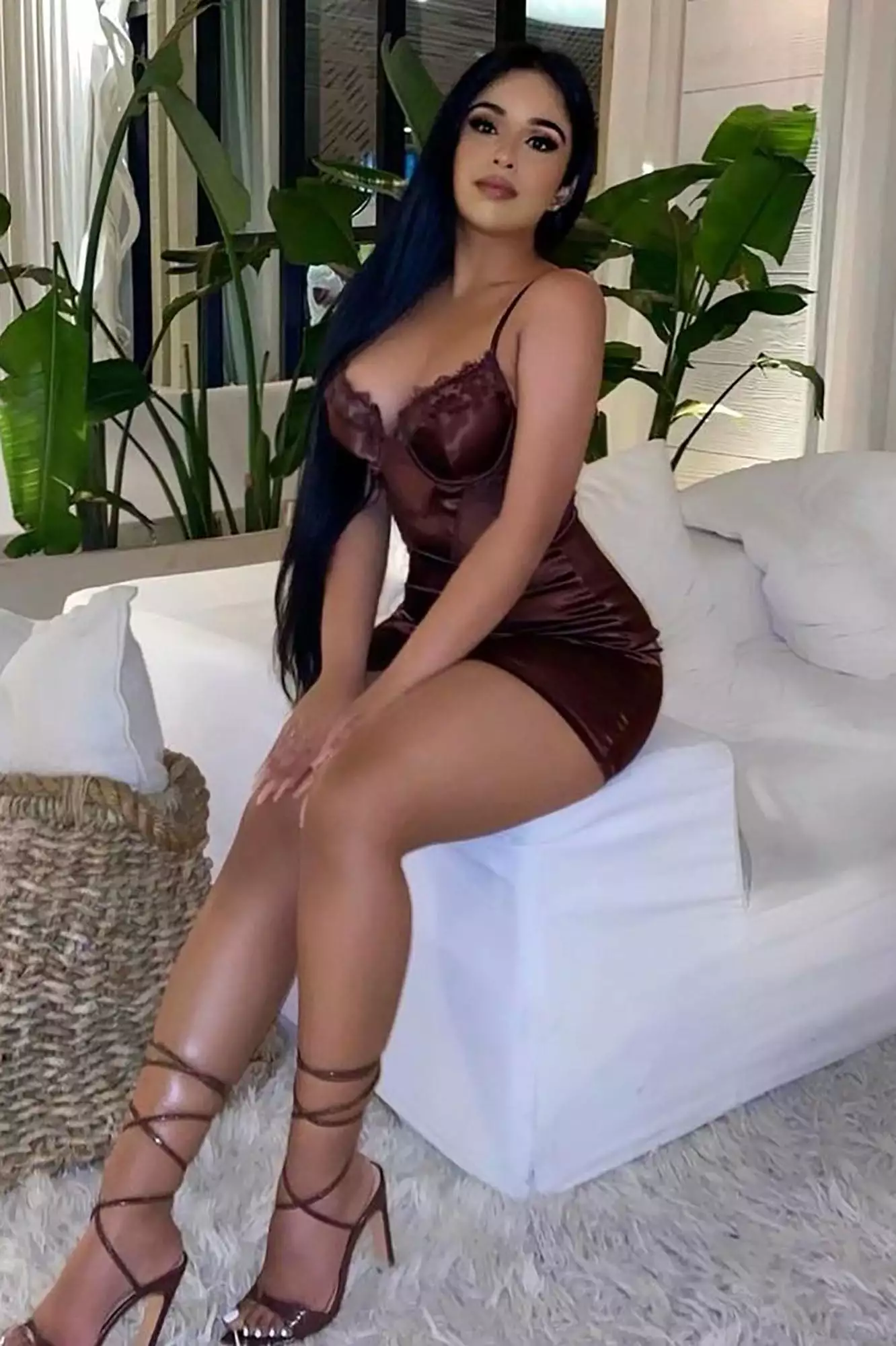 Fashion Nova Sexy And In Love Satin Mini Dress - Chestnut 5 Fashion Nova Sexy And In Love Satin Mini Dress - Chestnut - Image 3