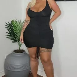 Fashion Nova Shanghai Ruched Dress - Black 32 Fashion Nova Shanghai Ruched Dress - Black -Fashion Nova Dresses Shop ShanghaiRuchedDress Black MER PLUS