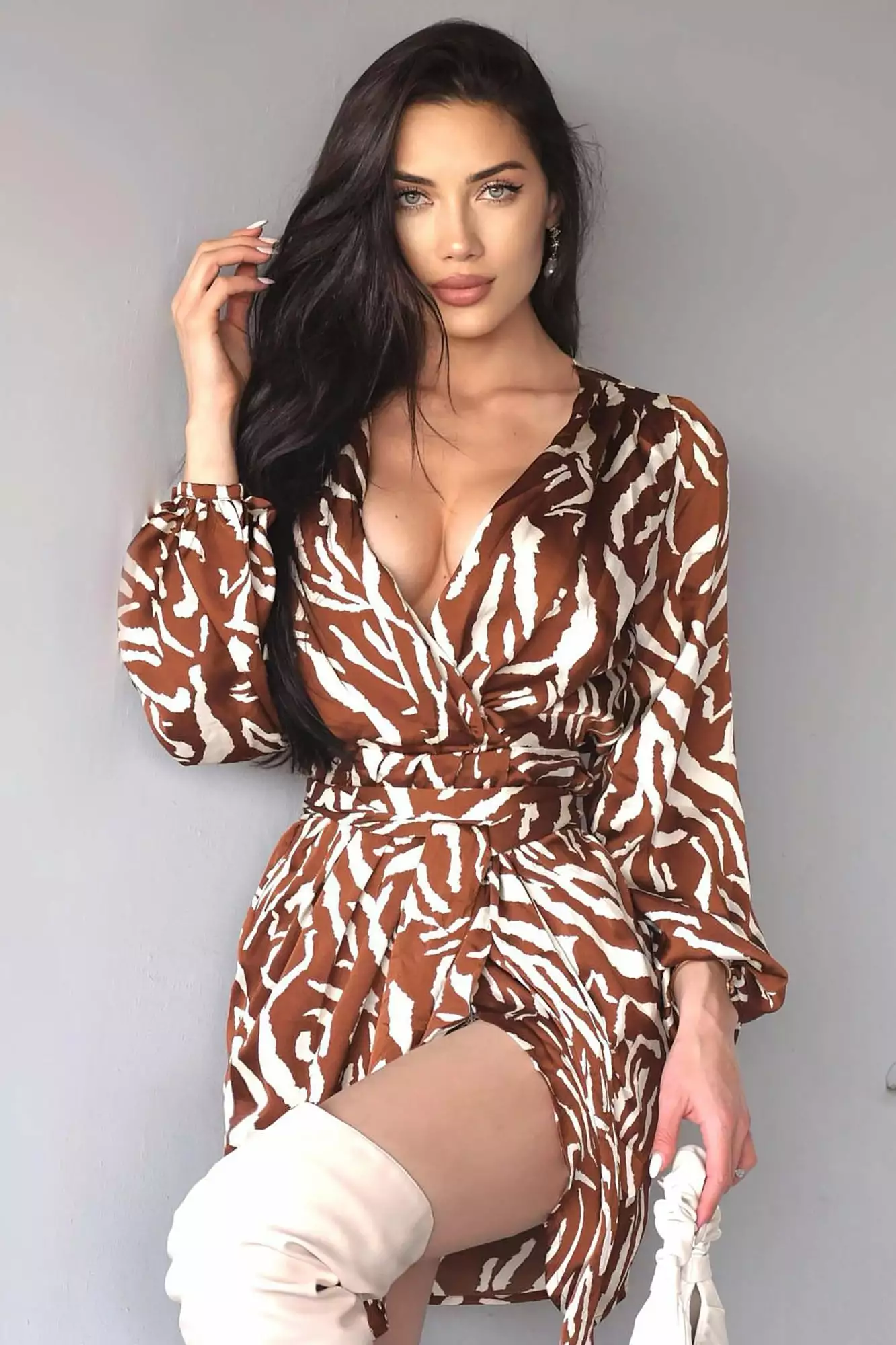 Fashion Nova She's An Animal Mini Dress - Brown/combo 4 Fashion Nova She's An Animal Mini Dress - Brown/combo - Image 2