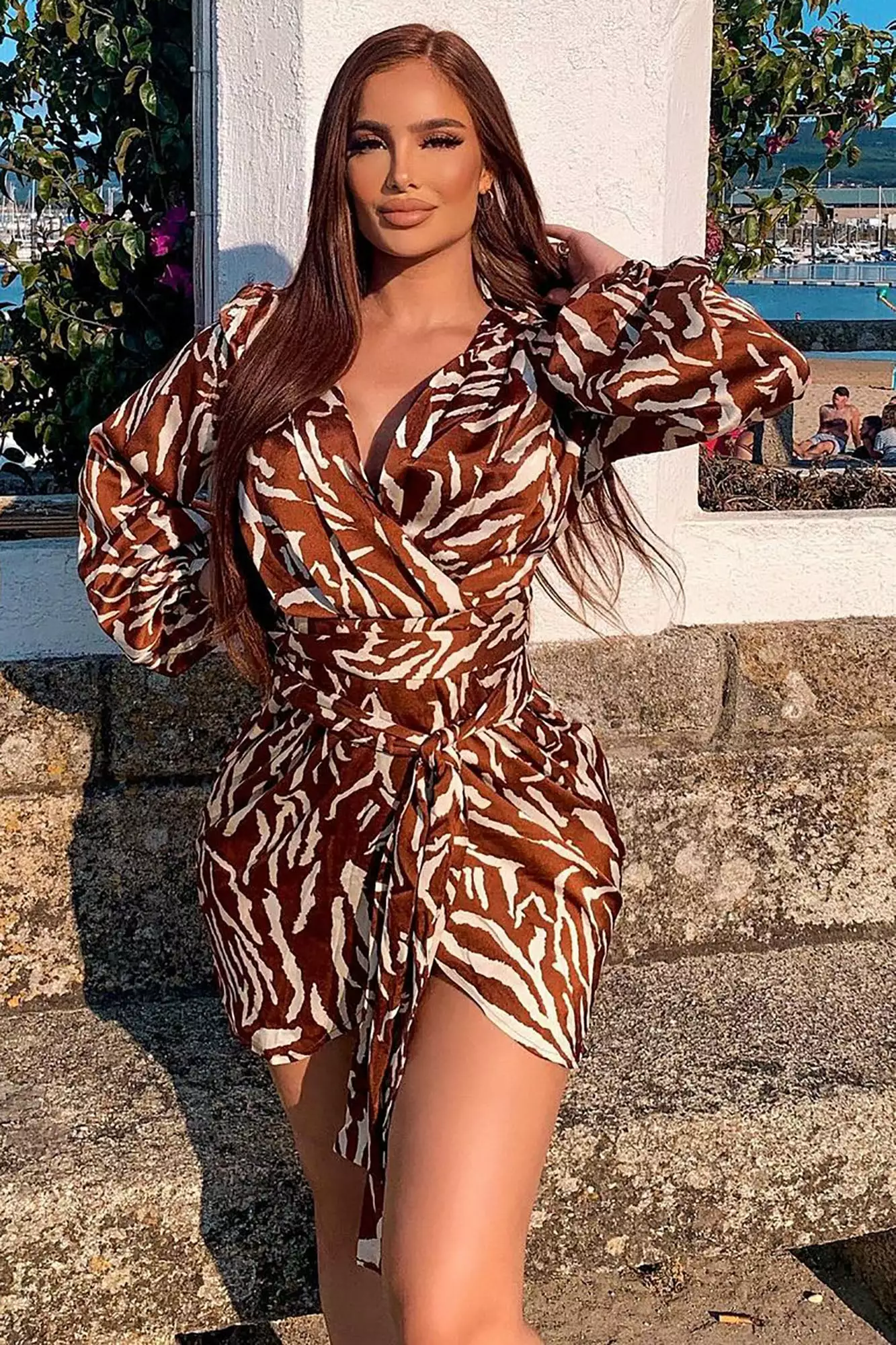 Fashion Nova She's An Animal Mini Dress - Brown/combo 3 Fashion Nova She's An Animal Mini Dress - Brown/combo