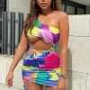 Fashion Nova Sheena Cut Out Mini Dress - Multi Color -Fashion Nova Dresses Shop SheenaCutOutMiniDress MultiColor MER3