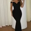 Fashion Nova So Gorgeous Rhinestone Dress - Black -Fashion Nova Dresses Shop SoGorgeousRhinestoneDress Black MER
