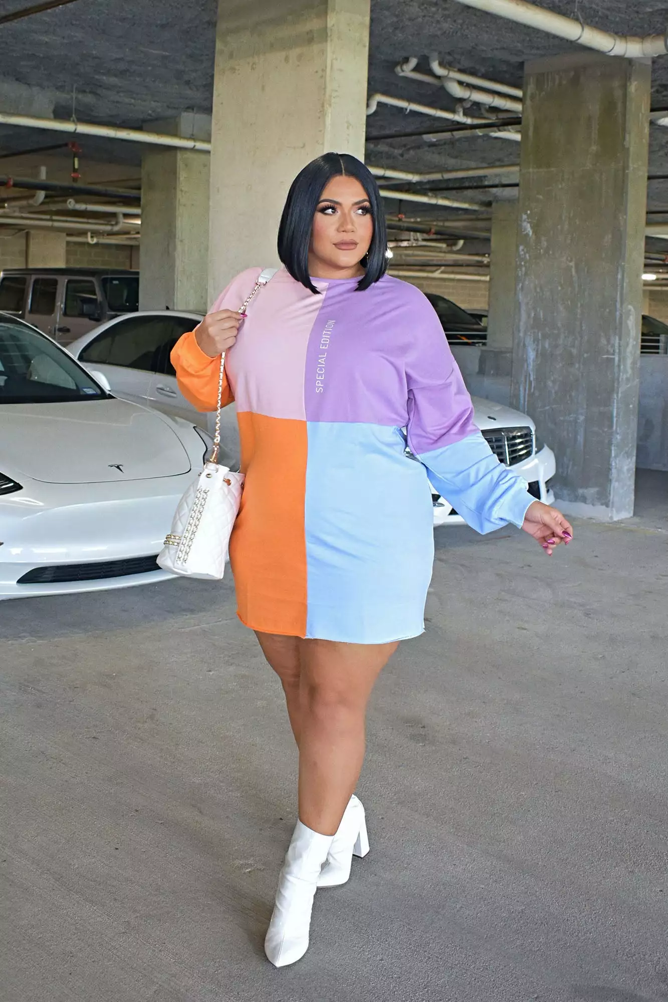 Fashion Nova Special Edition Tunic Sweatshirt - Multi Color 8 Fashion Nova Special Edition Tunic Sweatshirt - Multi Color - Image 6