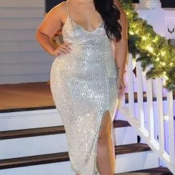Fashion Nova Stars Do Shine Sequin Dress - Silver 22 Fashion Nova Stars Do Shine Sequin Dress - Silver -Fashion Nova Dresses Shop StarsDoShineSequinDress Silver 3 MER PLUS