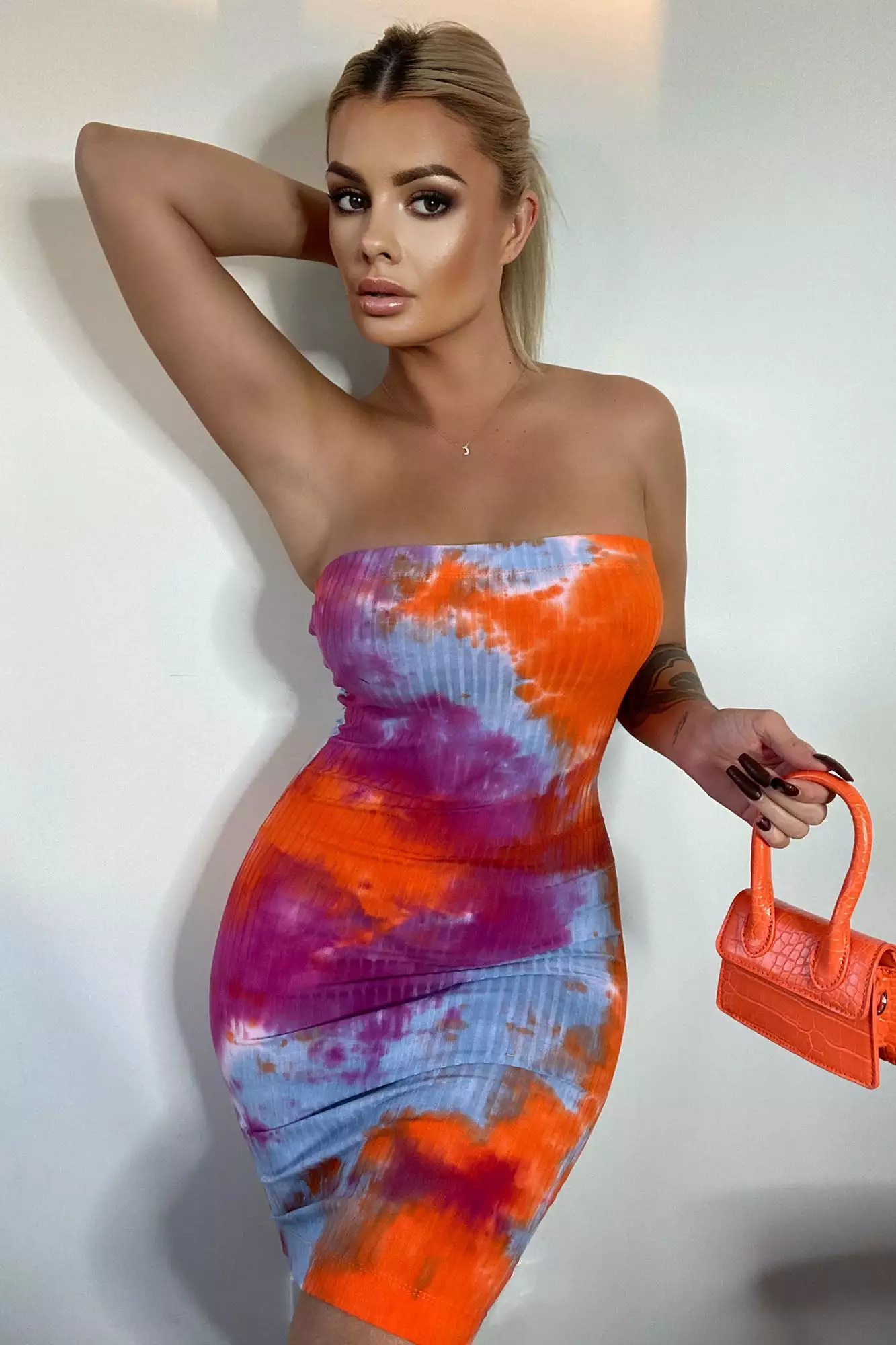 Fashion Nova Sun Kissed Tie Dye Midi Dress - Pink/combo 3 Fashion Nova Sun Kissed Tie Dye Midi Dress - Pink/combo