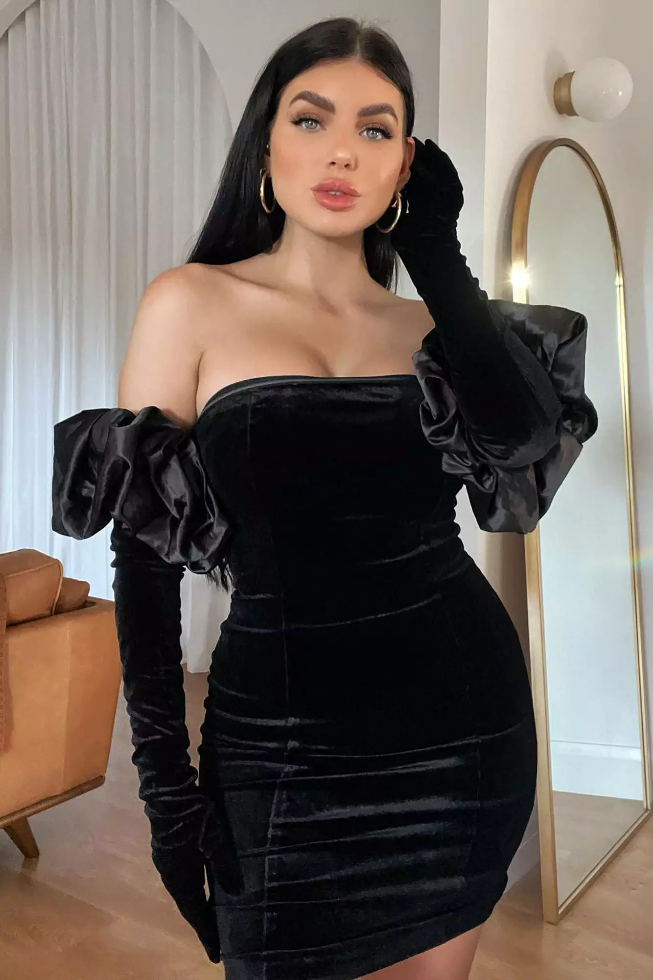 Fashion Nova Tall Playing Games Velvet Mini Dress Set - Black 3 Fashion Nova Tall Playing Games Velvet Mini Dress Set - Black