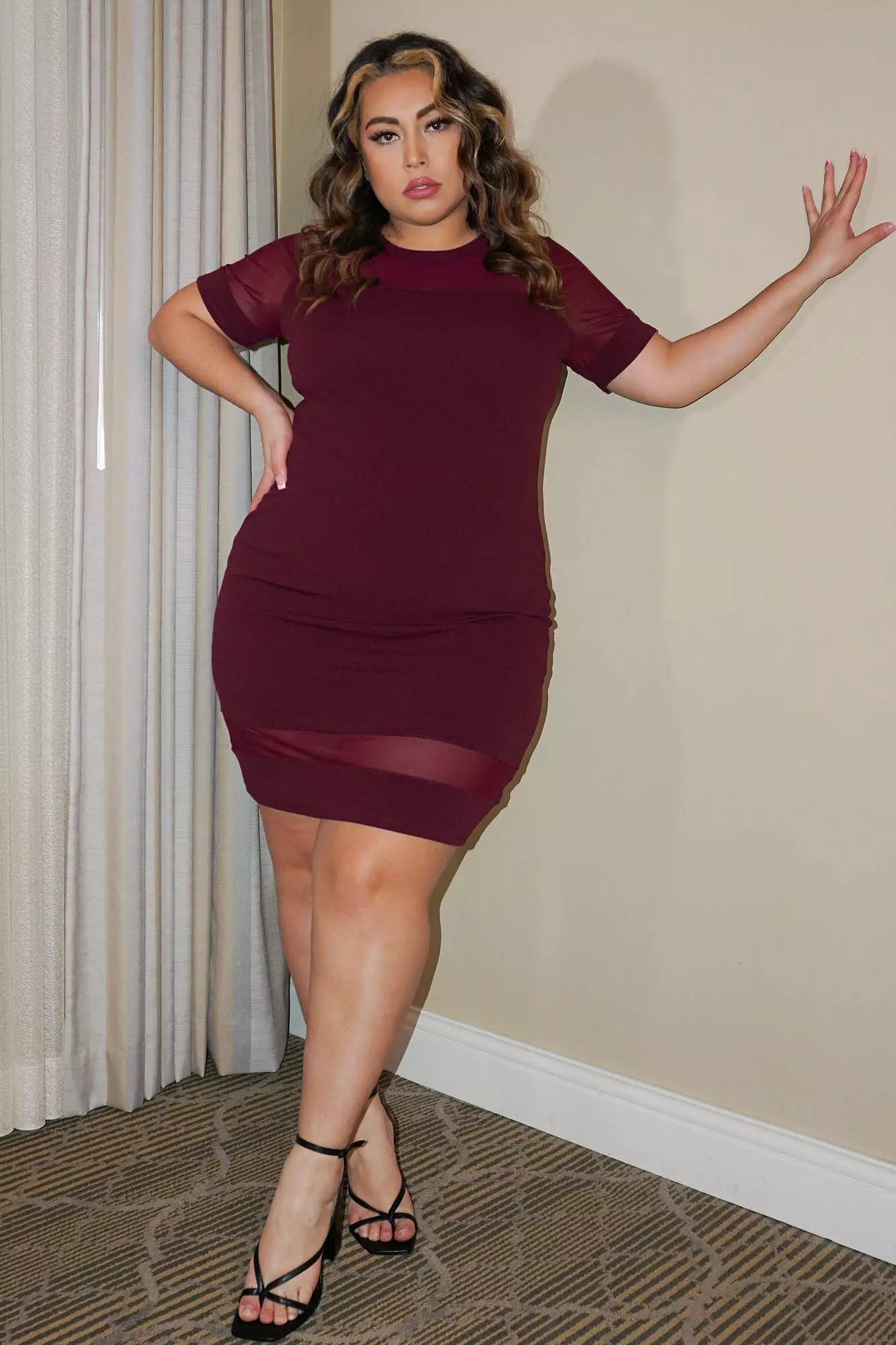 Fashion Nova Thinking Of You Dress - Merlot 4 Fashion Nova Thinking Of You Dress - Merlot - Image 2