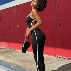 Fashion Nova Tie Me A River Ribbed Midi Dress - Black 11 Fashion Nova Tie Me A River Ribbed Midi Dress - Black -Fashion Nova Dresses Shop TieMeARiverRibbedMidiDress Black MER