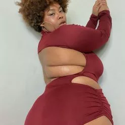 Fashion Nova Time Of Your Life Midi Dress - Wine -Fashion Nova Dresses Shop TimeOfYourLifeMidiDress Wine MER PLUS