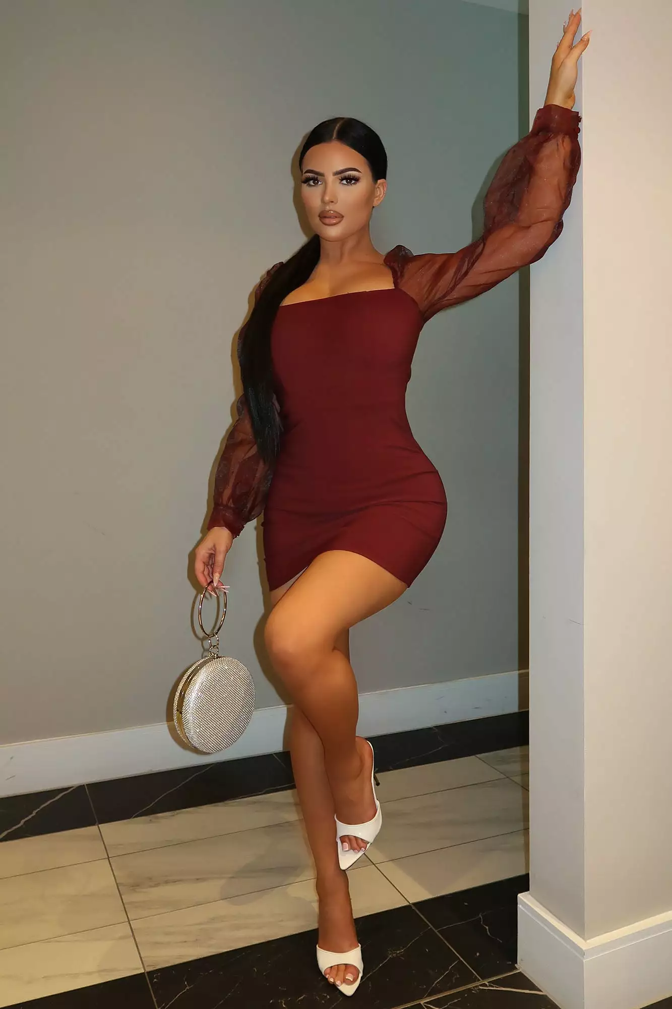 Fashion Nova Top Candidate Mini Dress - Wine 3 Fashion Nova Top Candidate Mini Dress - Wine