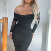 Fashion Nova Top Trend Ruched Maxi Dress - Black -Fashion Nova Dresses Shop TopTrendRuchedMaxiDress Black