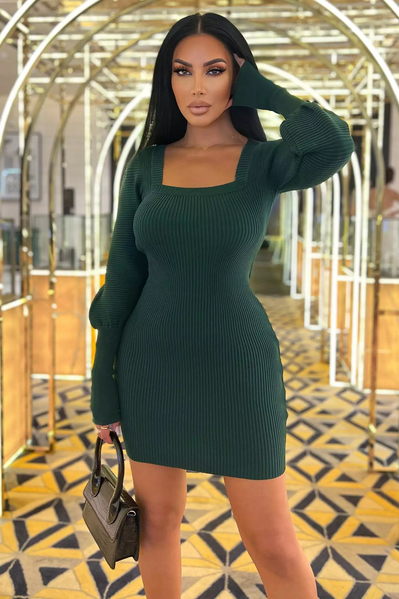 Fashion Nova Venice Romance Sweater Mini Dress - Hunter 3 Fashion Nova Venice Romance Sweater Mini Dress - Hunter