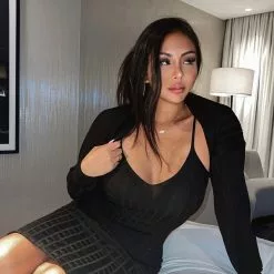 Fashion Nova Warm Wishes Dress Set - Black