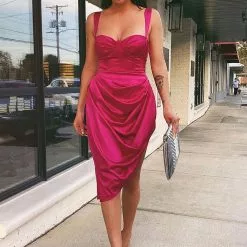 Fashion Nova With Love Satin Midi Dress - Magenta 17 Fashion Nova With Love Satin Midi Dress - Magenta -Fashion Nova Dresses Shop WithLoveSatinMidiDress Magenta MER