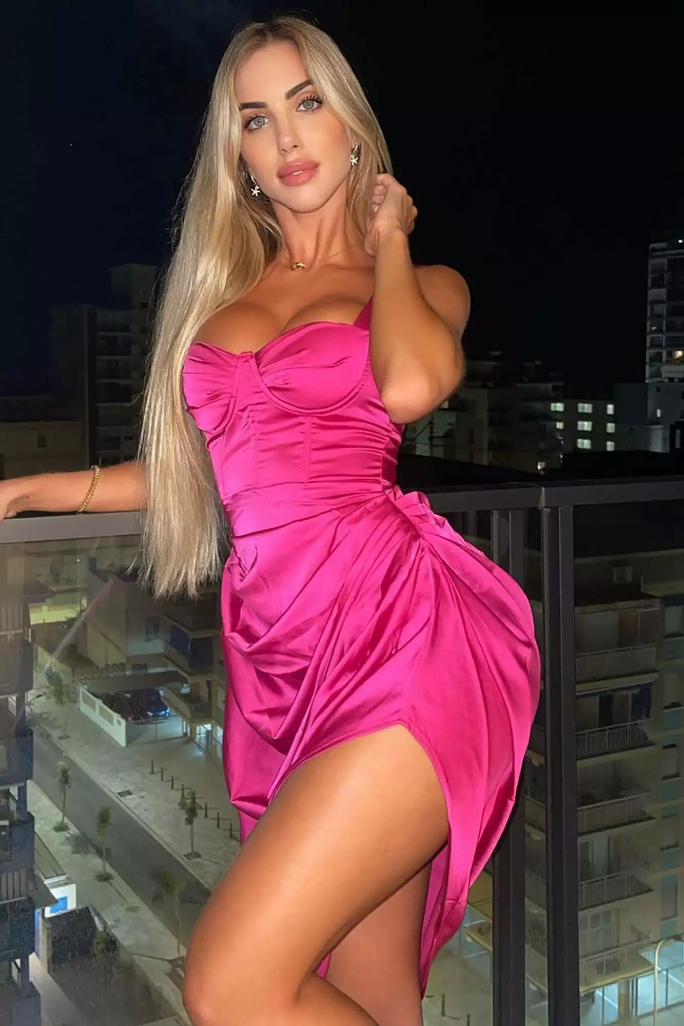 Fashion Nova With Love Satin Midi Dress - Magenta 3 Fashion Nova With Love Satin Midi Dress - Magenta